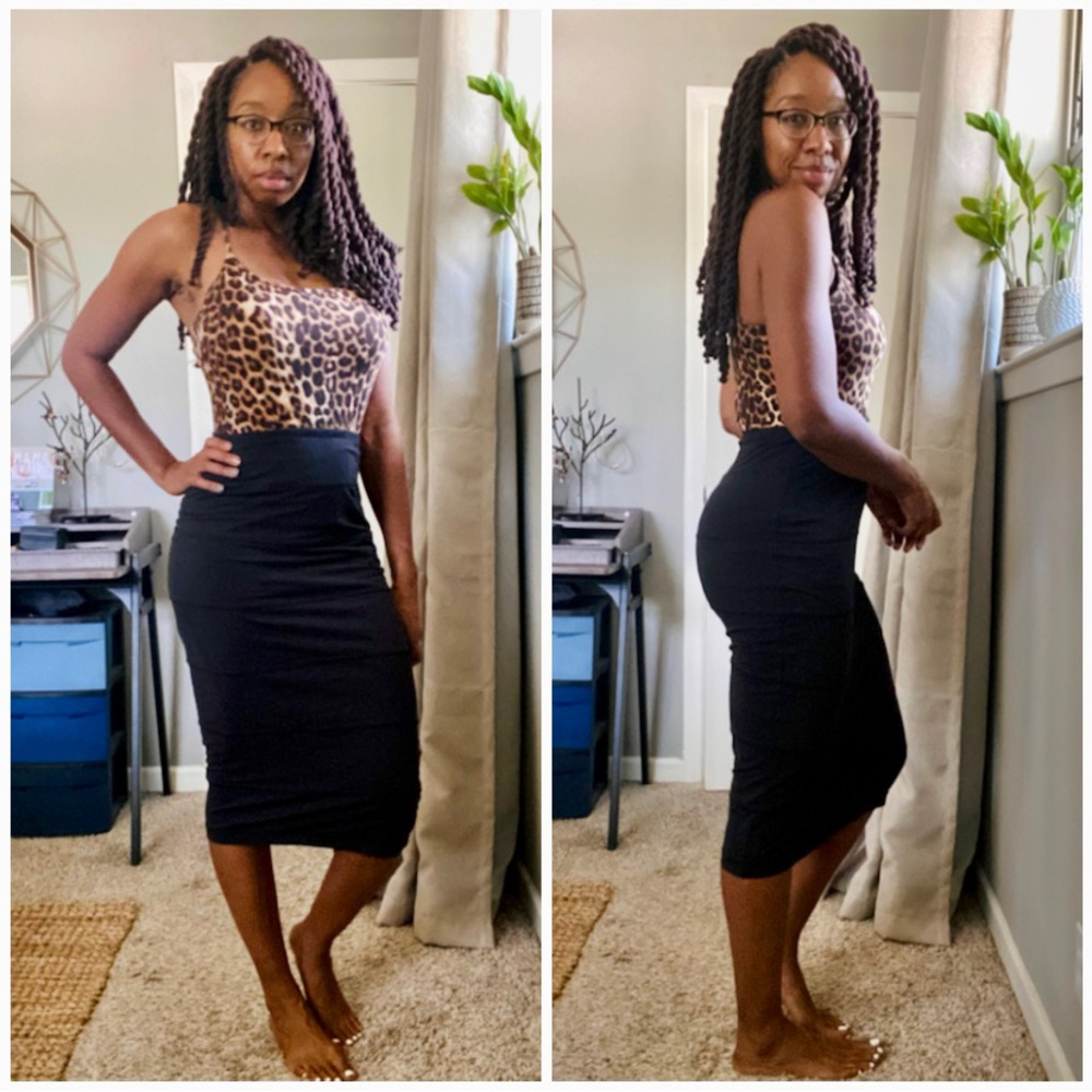Lululemon Yoga Over Pencil Midi Skirt in Black